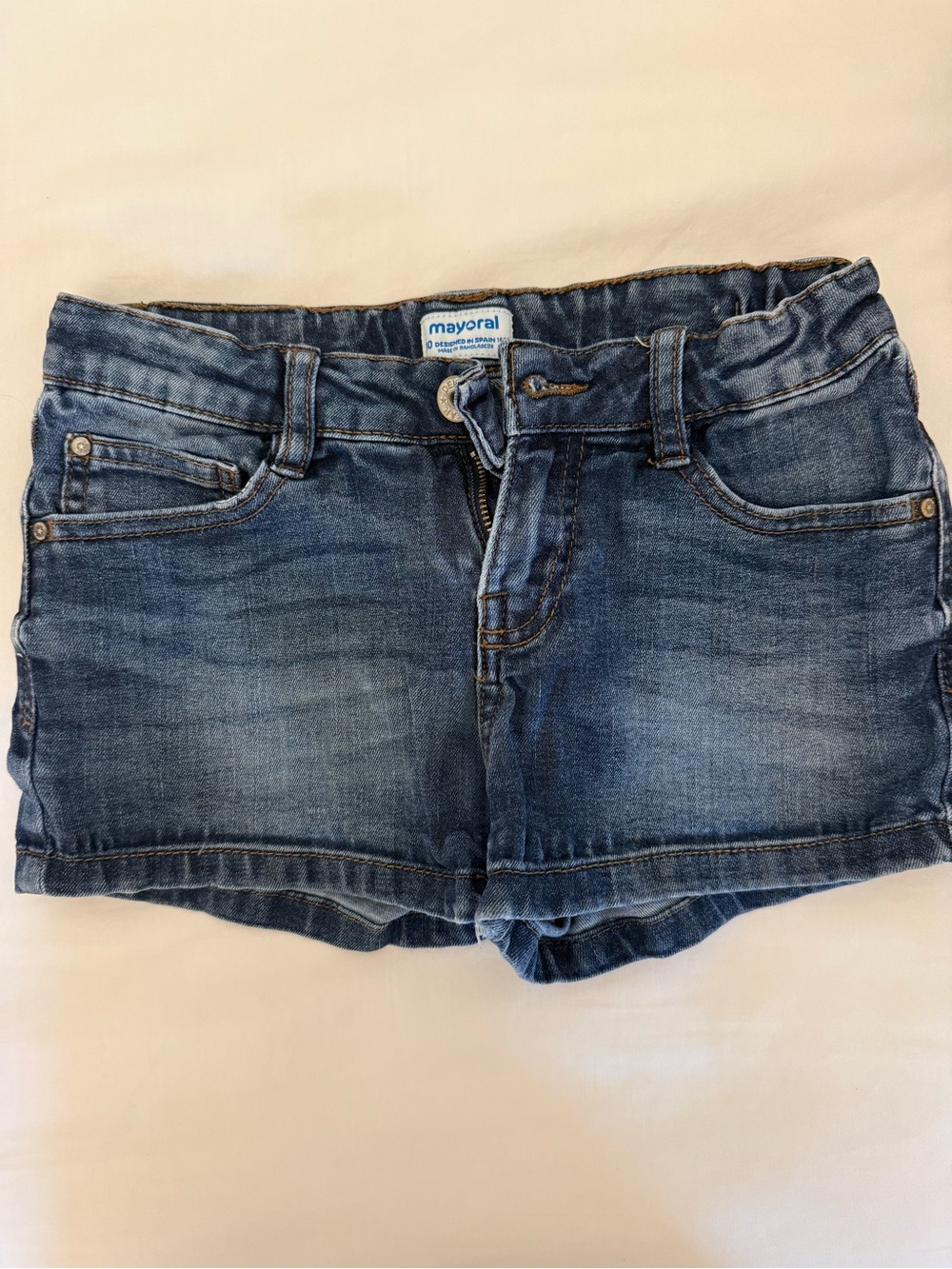 Mayoral Medium Blue Denim Girls' Shorts